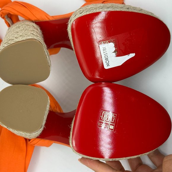 Christian Louboutin MARIZA DU DESERT Platform Heels Espadrille Sandal Shoes - Picture 12 of 14